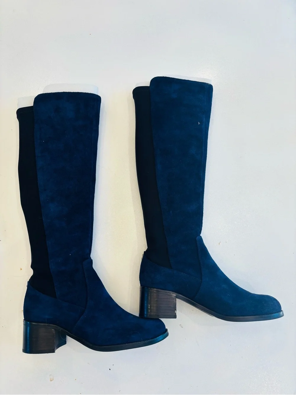 Vince Camuto Tall  Leather Suede Over-the-Knee Boots in Deep Teal Blue size 7